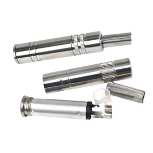 Prise audio métallique 6,5 mm, connecteur femelle 2 broches, montage sur panneau, soudable, prise jack pour connecteurs audio-vidéo - Product Image 1