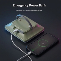 Lampe LED de camping extérieure mince, lampe LED de tente mobile, IP65, intensité réglable, portable, rechargeable par USB, batterie au lithium