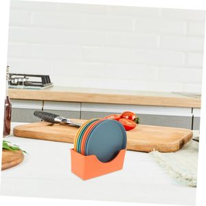 Plato Redondo Estilo Ins, Libre de BPA y Ecológico, Apto para Lavavajillas y Microondas, Juego de Vajilla para el Hogar - Product Image 5