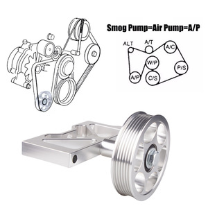 Idler <b>Pulley</b> Bracket With <b>Pulley</b> For 79-95 Ford Mustang 5.0 Aluminum Alloy 3 Groove 20mm Bore - Product Image 1