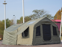 Tente de camping gonflable Oxford 8+8m, directement de l'usine, 8 sections gonflables + 8 poteaux, imperméable et coupe-vent, toutes saisons