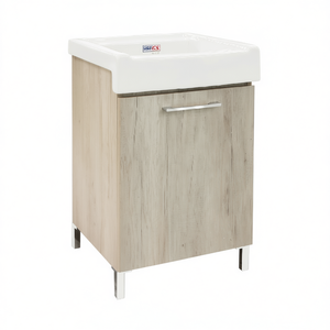 Mueble de Baño con Lavabo Cerámico de 1 Puerta, Olmo Montano, 50x50 cm - Product Image 3