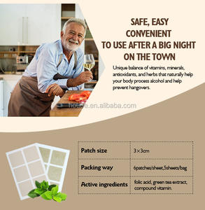 Service OEM Patch de gueule de bois naturel à la vitamine B12 soulageant rapidement pour la nuit de fête - Product Image 5