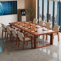 Grande table de conférence en bois massif moderne et durable pour bureau à domicile bureau d'ordinateur poste de travail de bibliothèque de bureau de consultation