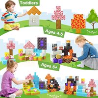 Cubos de Construcción Magnéticos, Bloques de Construcción Magnéticos para Niños, Set de Imanes STEM, Juguetes Magnéticos de Regalo de Cumpleaños para Niños y Niñas