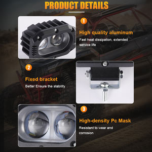 רכב הוביל זרקורים פנסים אורות רכב ששונה פנסים רכב ערפל כפול העין - Product Image 6