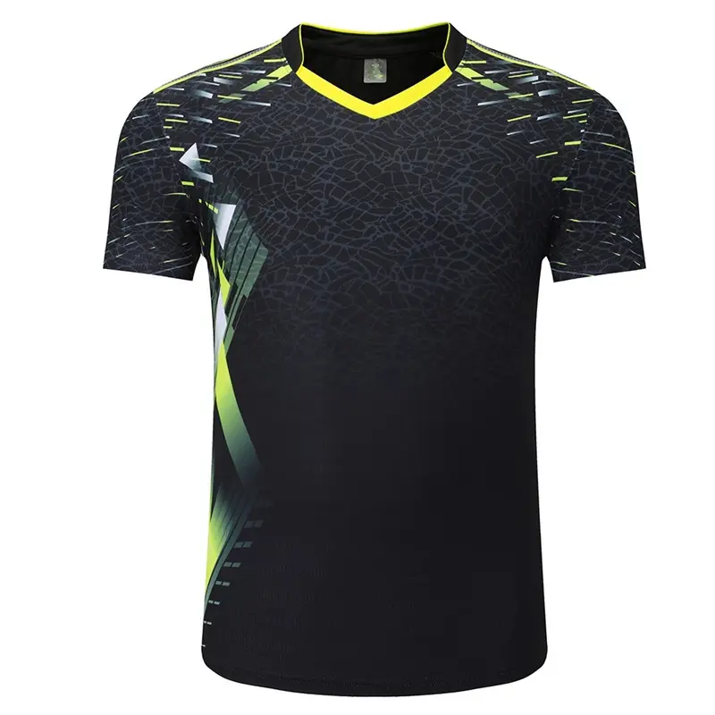 wholesale 100% polyester tennis wear summer breathable sports table tennis shirts workout badminton t shirts for men/women