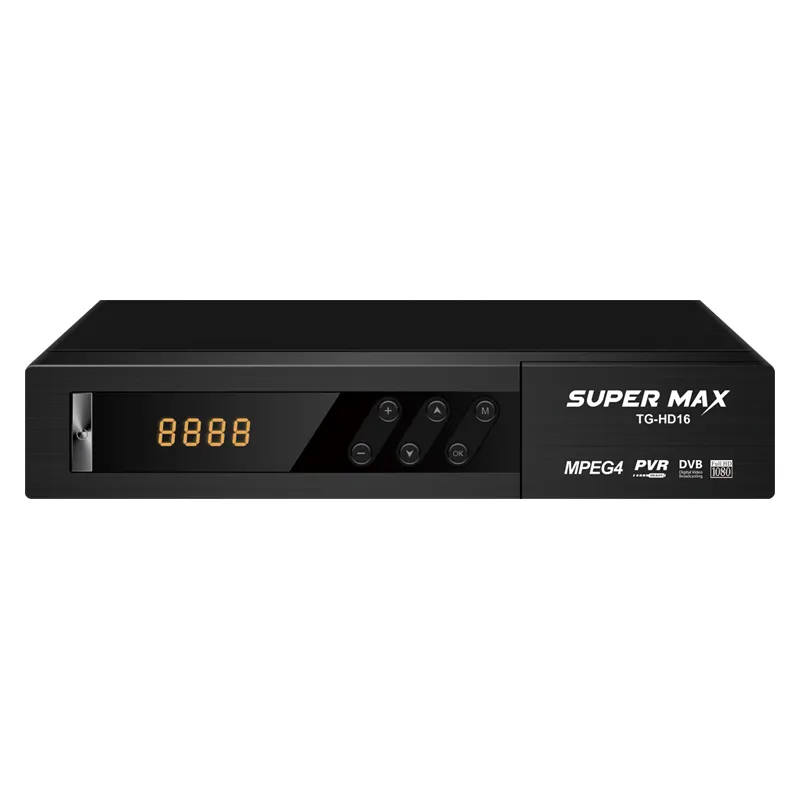 SUPER MAX 500 Nuevo decodificador DIgital DVB T2 metros receptor y transmisor de audio inalámbrico