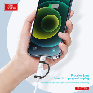 Earldom USB Type C อะแดปเตอร์สำหรับผู้หญิง OTG ถึง8-Pin iOS อะแดปเตอร์สายแปลงข้อมูลสำหรับ iPhone iPad ชาร์จเร็วตัวแปลง OTG - Product Image 5