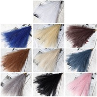 Faux Fluffy Reeds Boho Buatan Pampas Rumput Dekorasi Bunga Tanaman