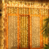 Rideau lumineux LED IP68 de haute qualité, effet d'éclairage à 8 modes pour l'extérieur pour les fêtes de mariage et les décorations de Noël