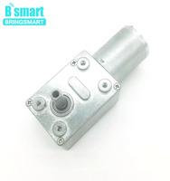 BringSmart JGY-370 12 V Moteur À COURANT CONTINU 6V Micro Moteur à Engrenages À Vis Sans Fin Inverse Couple Élevé Réducteur autobloquant 12 Volts Moteur 24V Moteur Électrique