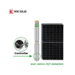 WHC Solar Powered Submersible Deep Well Water Pumps Difful Solar Pump System