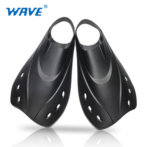 Palmes de plongée professionnelles Wave en TPR, rigidité moyenne, pour adultes, entraînement de natation - Product Image 3