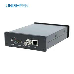 جهاز تشفير بطاقة الفيديو, جهاز فيديو ثنائي HDMI SDI صندوق التقاط الفيديو مشفر بطاقة SRT RTMP UHD بث مباشر IP مشفر IPTV يوتيوب فيسبوك