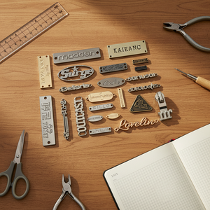 El fabricante se especializa en etiquetas de hardware de metal Ropa personalizada Sombreros Material de aleación de zinc Marcas y logotipos - Product Image 1