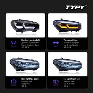 Faros Delanteros Modificados para Automóvil, Luces LED de Circulación Diurna, Faros Delanteros para BMW X5 F15 2014-2018 - Product Image 3