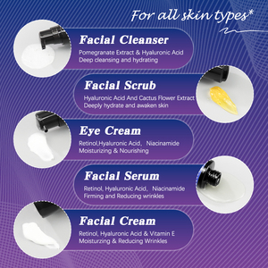 Nuevos productos de belleza Kit de productos <span class=keywords><strong>para</strong></span> <span class=keywords><strong>el</strong></span> cuidado de la <span class=keywords><strong>piel</strong></span> <span class=keywords><strong>Crema</strong></span> de suero antiarrugas facial <span class=keywords><strong>Hidratante</strong></span> Conjunto de cuidado de la <span class=keywords><strong>piel</strong></span> de los hombres <span class=keywords><strong>para</strong></span> la <span class=keywords><strong>piel</strong></span> seca - Product Image 5