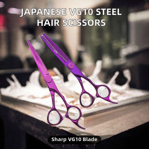 PROSEE Ciseaux de coiffure japonais en acier VG10 à 30 dents pour droitiers, ciseaux de barbier à bord tranchant pour usage en salon - Product Image 2