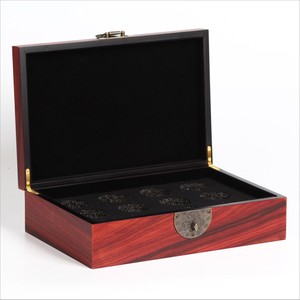 Caja de Madera para Té Pu Erh con Forro, Rectangular, de Madera de Sequoia, para Empaque de Regalo de Ladrillos de Té - Product Image 1