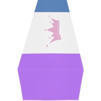 Chemin de table imprimé personnalisé à motif arc-en-ciel, en polyester, pour la décoration de table à thème arc-en-ciel gay, ornement pour dîner à la maison et événements festifs