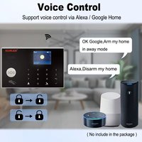 Sistema de alarma de seguridad para el hogar Tuya Smart WIFI 2G/ 4G 3G GSM Kit antirrobo inalámbrico con cable con cámara IP Google Alexa protección de la casa
