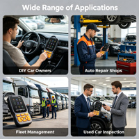 Nuevo Lector de Códigos OBD2 V520 2026, Herramienta de Diagnóstico de Automóviles con Funciones Completas OBDII, Escáner de Automóviles de 12V, Detector de Fallas del Motor