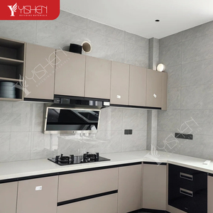 Wholesale New Design Kitchen Furniture Cabinets Foshan Factory's Modular Island Sink Pantry <strong>Cupboard</strong> Faucet Drawer Basket <strong>Marble</strong> - Product Image 4