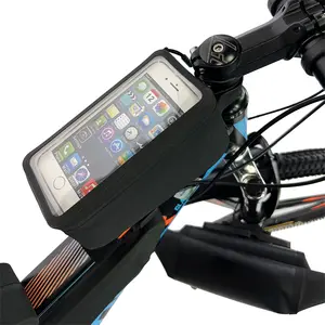 자전거 탑 튜브 전화 홀더 보관 도구 케이스 자전거 앞 프레임 가방 터치 스크린 전화 파우치 사이클링 자전거 탑 튜브 가방
