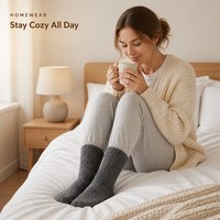 Chaussettes en peluche personnalisées, chaussettes épaisses en chenille pour femmes et hommes, chaussettes confortables pour dormir et se détendre, OEM ODM en gros