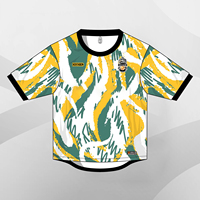 Maillot de football respirant en polyester sublimé HOSTARON en gros, t-shirt de football personnalisé avec logos, maillot d'équipe de football rétro