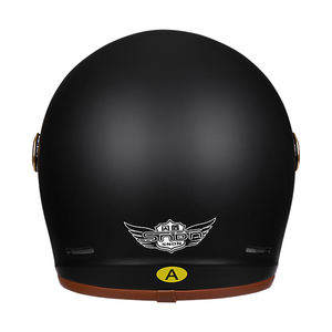 หมวกกันน็อคแบบเต็มใบ Mustang 907 รุ่น Fullface Visor Carbon Re Racer สำหรับรถจักรยานยนต์ไฟฟ้า อุปกรณ์เสริมสำหรับมอเตอร์ไซค์ ได้มาตรฐาน DOT สไตล์เรโทร - Product Image 2