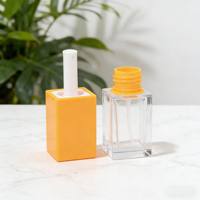 Tubes carrés en plastique de 5 ml avec bouchon à vis pour gloss, impression sérigraphique, emballage personnalisé, cosmétiques, soins de la peau et blush, faux cils