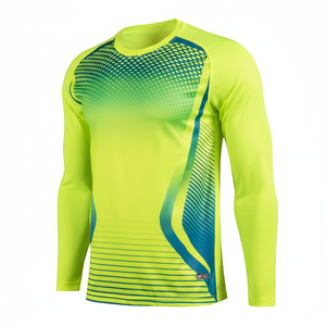 Camisetas de fútbol de sublimación personalizadas de la mejor calidad-Camisetas de fútbol de poliéster 100% Premium Características de secado rápido antibacteriano con cuello en V - Product Image 1