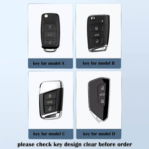 Coque de clé de voiture à distance en ABS style fibre de carbone pour <span class=keywords><strong>Volkswagen</strong></span> pour VW Polo <span class=keywords><strong>Golf</strong></span> 7 Passat Tiguan MK2 Beetle Ateca Caddy - Product Image 2