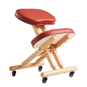 PC21 Buche Holz Tragbar Klappbar Ergonomisch Knie Bürostuhl Massage Feature Hals Wirbelsäule Schmerz linderung Knie Stütz hocker - Product Image 3