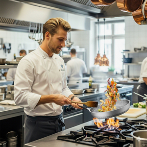 Thương mại 316 thép không gỉ không dính tổ ong <span class=keywords><strong>Pan</strong></span> nấu ăn Frying <span class=keywords><strong>Pan</strong></span> cho nhà hàng sử dụng - Product Image 5