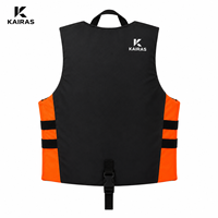 Gilet de flottabilité pour adulte 75N pour jet ski, kayak, navigation, pêche, sports nautiques, gilet de sécurité réfléchissant réglable