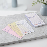 Libro de Recibos de Entrega de 3 Partes con Logotipo Personalizado, Libro de Facturas de Papel Autocopiativo de 2 Partes, Menú de Restaurante, Formulario de Pedido de Venta, Libro de Facturas Fiscales A6