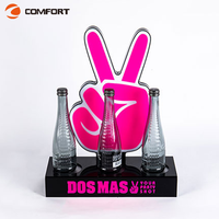 Vente en gros Rechargeable Acrylique Laser Led Glorifier Affichage Vodka Vip LED Bouteille Présentateur Affichage pour Boîte de Nuit