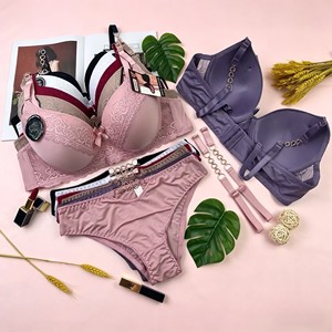 <span class=keywords><strong>Reggiseno</strong></span> push-up Y6002 da 2,15 dollari, taglie 42-52D, con <span class=keywords><strong>3</strong></span> ganci, ferretto e spalline decorative, copertura completa. - Product Image 1