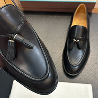 Chaussures habillées de luxe originales pour hommes, style italien, à pampilles, confortables, polyvalentes, en cuir, pour affaires et trajets quotidiens
