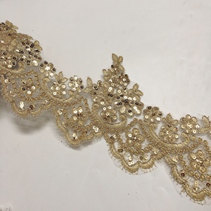 Đa Màu sắc hoa thêu dây lưới ren <span class=keywords><strong>TRIM</strong></span> với sequins lt2568b - Product Image 6