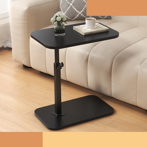 Petite <span class=keywords><strong>table</strong></span> <span class=keywords><strong>basse</strong></span> rectangulaire avec fonction rotative <span class=keywords><strong>Table</strong></span> d'appoint moderne en forme de C réglable pour canapé - Product Image 6