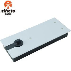 Cửa kính phụ kiện thép không gỉ Bảng điều chỉnh Heavy Duty đôi hành động tự đóng cửa màu đen tầng mùa xuân Glass kẹp - Product Image 4