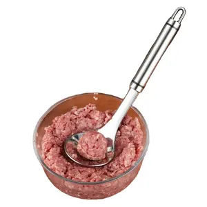 wholesale 304 Stainless Steel Pressure Meatballs Spoon Kitchen Creative Gadgets Fish Shot Cooker DIY Meatball for Making Maker