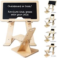 Ensemble table et chaise d'étude multifonctionnel en bois écologique de qualité supérieure, réglable, avec tableau blanc, sans vis, pour l'école - Prix abordable