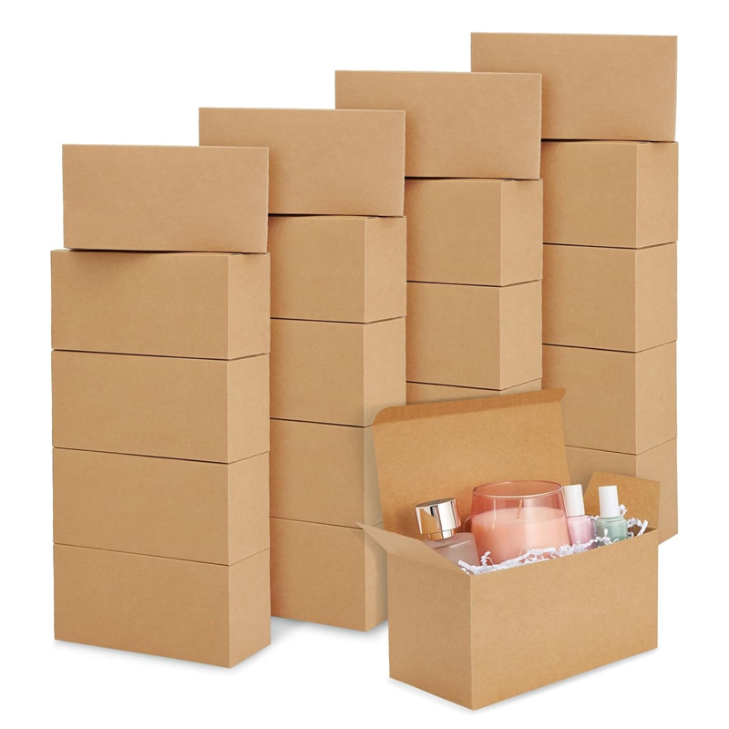 Factory Wholesale CustomBrown Gift Box for Packaging Shipping Perfume Jewelry Candle Packaging Available Matte Finish