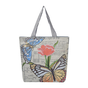 <span class=keywords><strong>Sac</strong></span> à main de plage en toile à grande capacité réutilisable pour femmes, motif floral tropical, <span class=keywords><strong>sac</strong></span> à <span class=keywords><strong>bandoulière</strong></span> d'été - Product Image 6