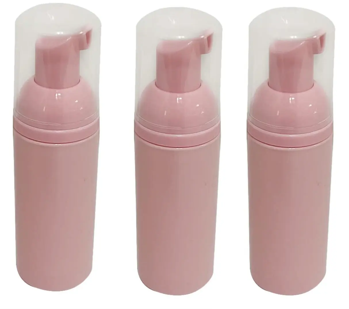 50ml pembe boş pompa şişesi, seyahat boyutu handshampoo ve şampuan için köpük sabun pompalı dağıtıcı